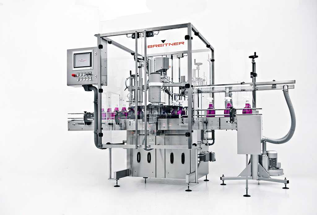 BREITNER filling machines Intermittent rotary closing machine BREITNER filling machines Intermittent rotary closing machine